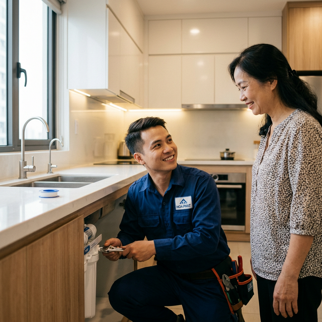 Lắp đặt máy lọc nước