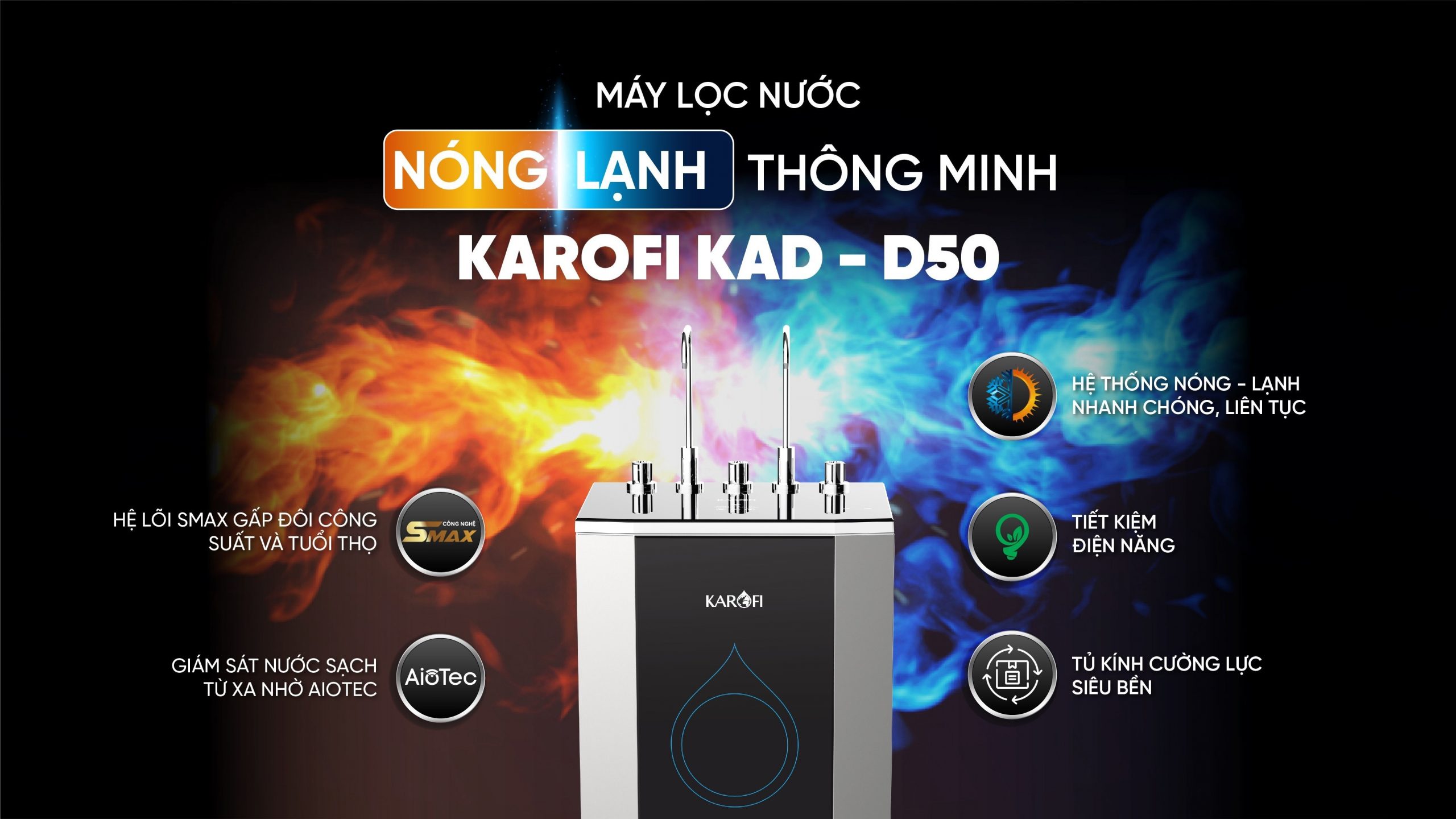 Máy lọc nước karofi D50