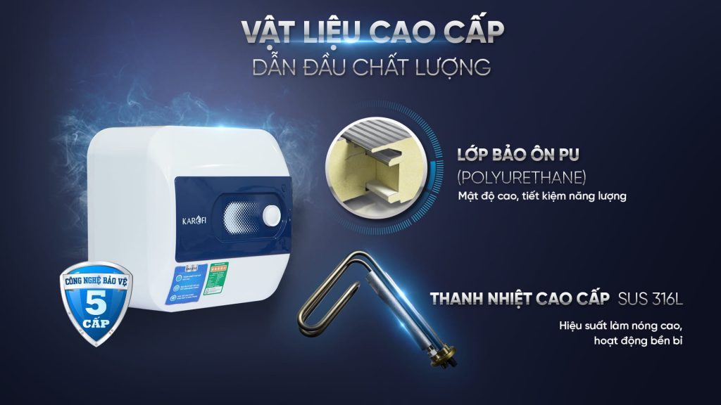 Bình nước nóng Karofi KBO-Q150