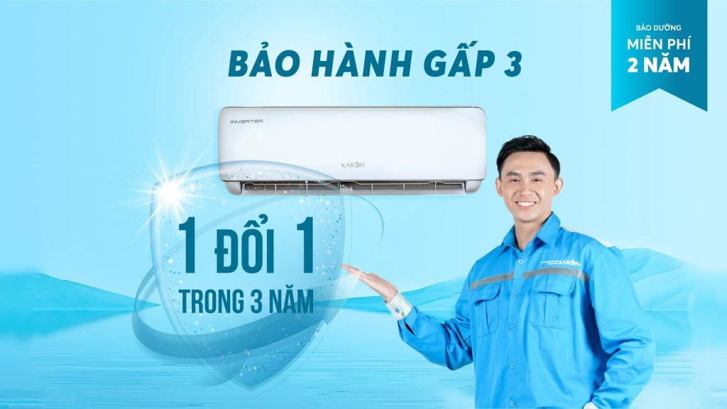 Chính sách bảo hành điều hòa không khí Karofi cho gia đình